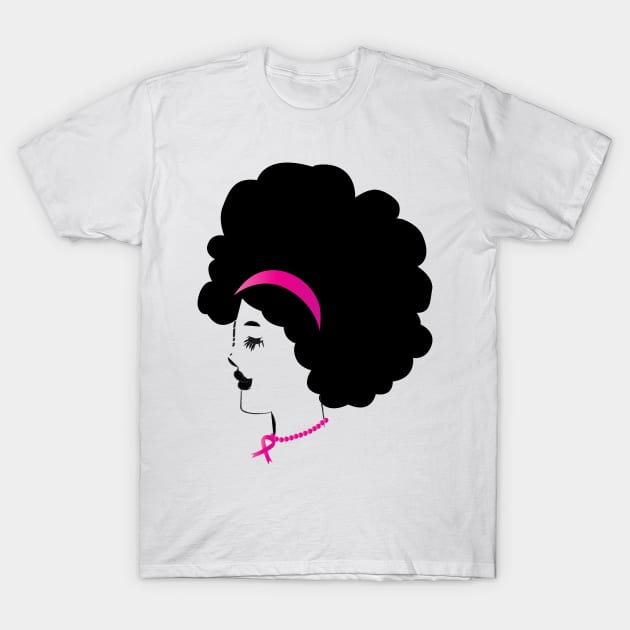 Breast Cancer Black Women Awareness T-Shirt by macshoptee